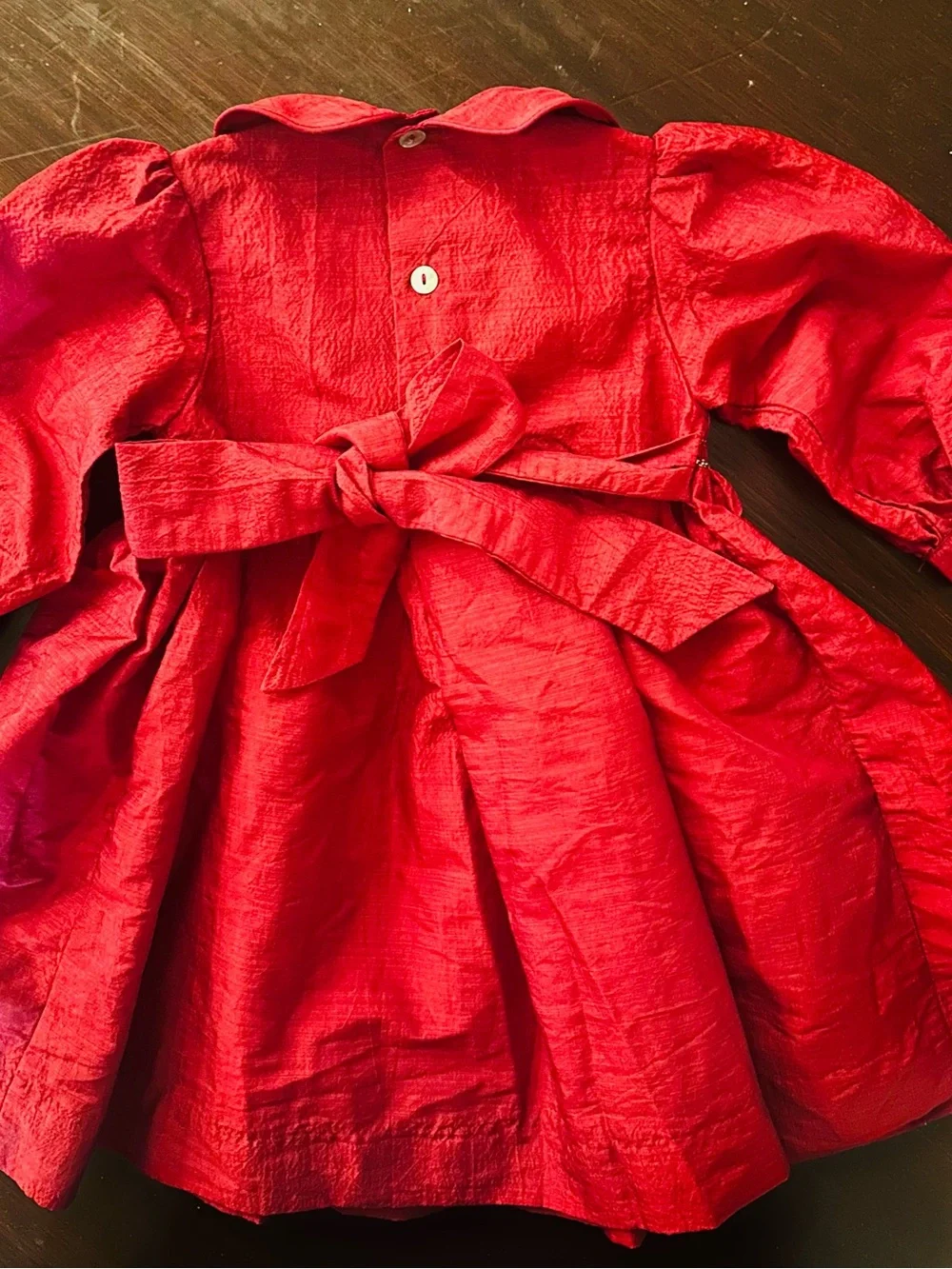 Girl’s Toddler Chocolate Soup Red Holiday Candy Cane Dress